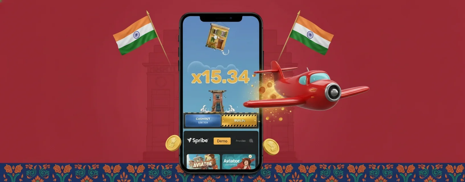 Tower Rush game loaded on a mobile browser at 1Win casino, showing the bet panel, multiplier display, and cashout button on a smartphone scr